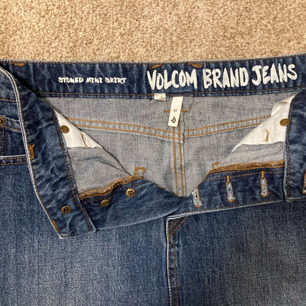 Volcom Womens Denim mini skirt